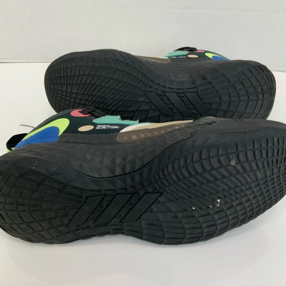adidas Black Multicolor Athletic Shoes